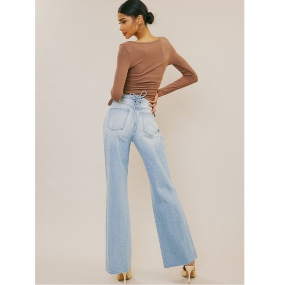 KanCan High Rise 90’s Flare Leg Jean - Picture 3 of 7